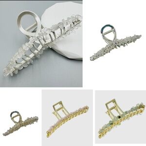 78R. Natural Stone Hair Clip